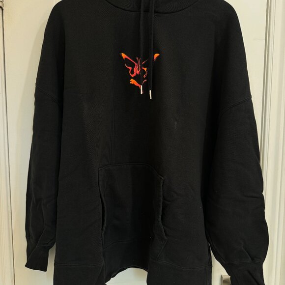 DUA LIPA X PUMA FLUTUR BLACK HOODIE SIZE L - Picture 1 of 3